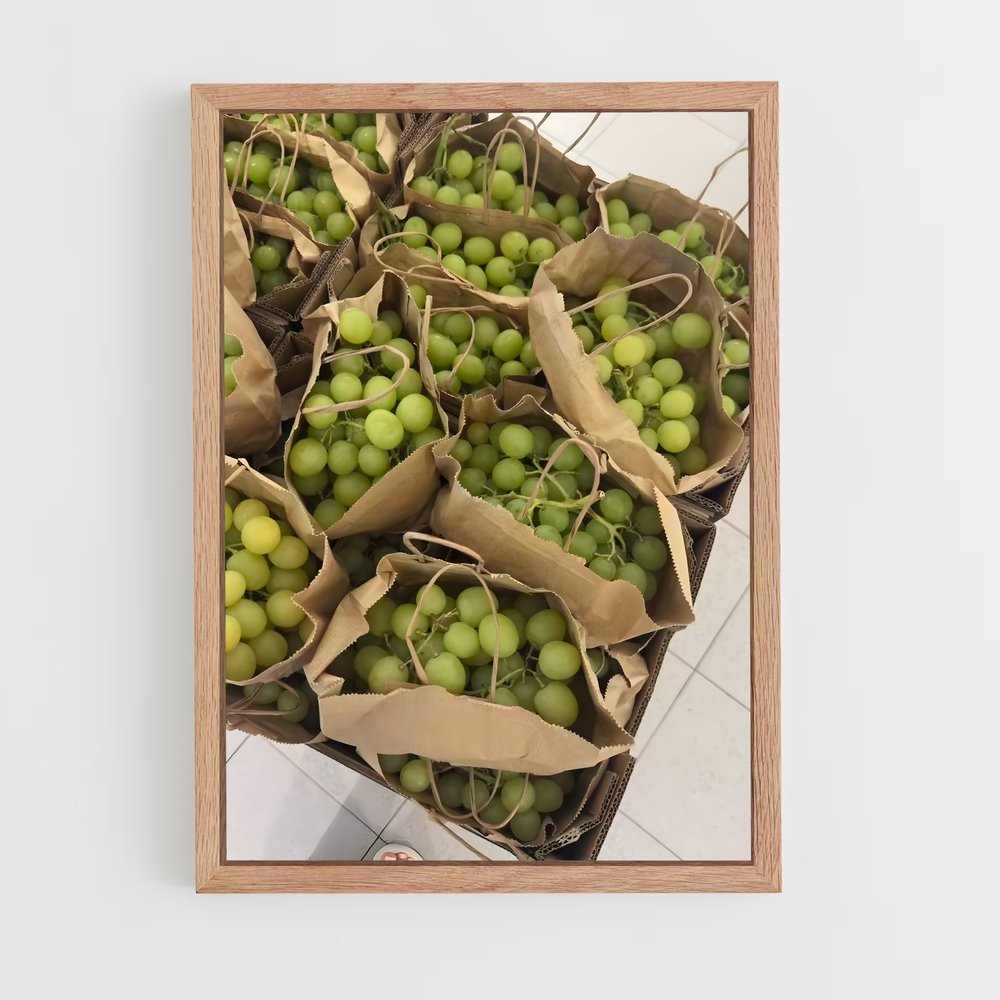 ap-grapes-1 cadre Bois clair