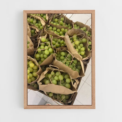 ap-grapes-1 cadre Bois clair