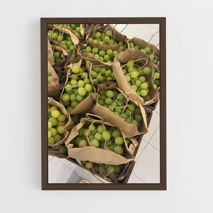 ap-grapes-1 cadre Bois foncé