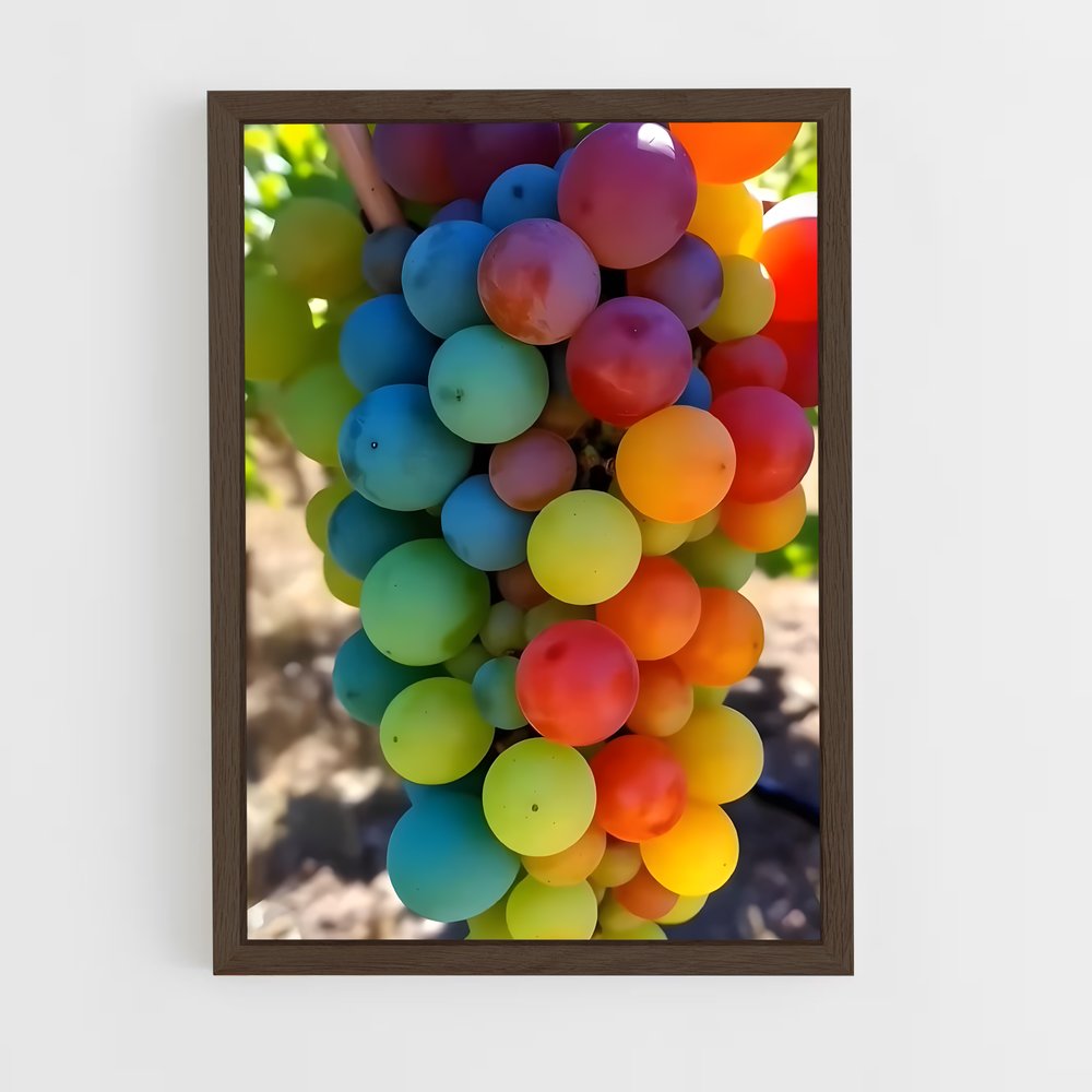 ap-grapes-2 cadre Bois foncé