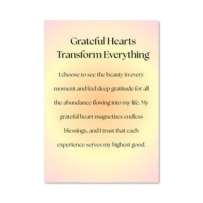 Poster Grateful Heart