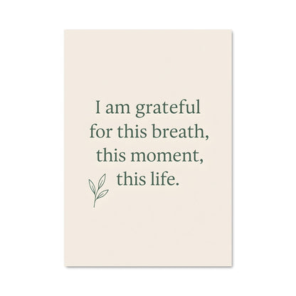 Poster Souffle de Gratitude
