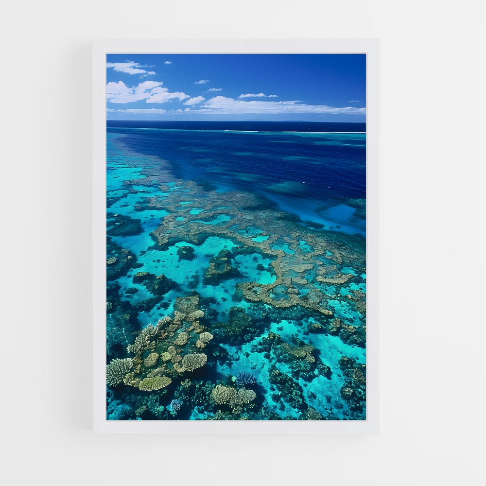 ap-great barrier reef-1 cadre Blanc