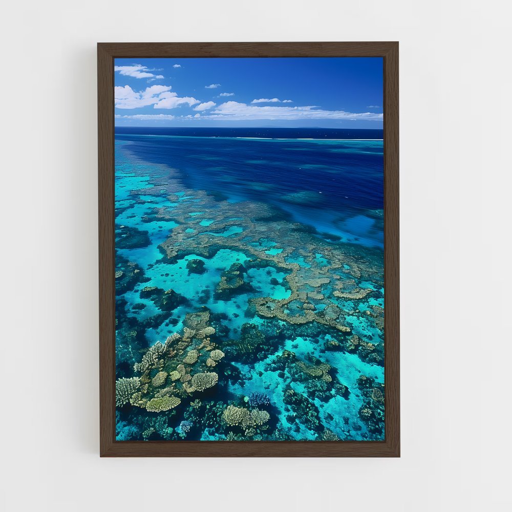 ap-great barrier reef-1 cadre Bois foncé