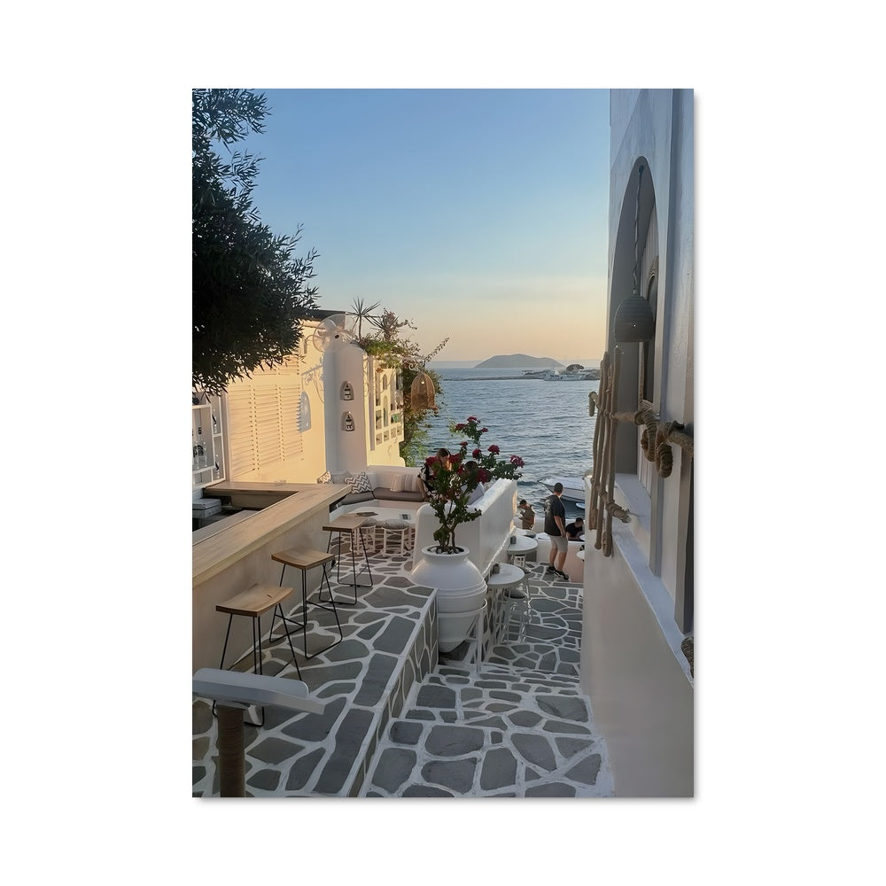 Poster Maison Blanche de Grèce