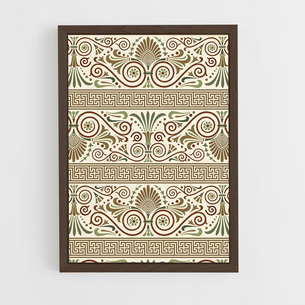 ap-greek patterns-2 cadre Bois foncé