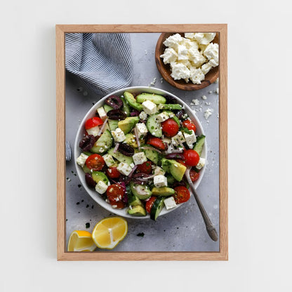 ap-greek salad-10 cadre Bois clair