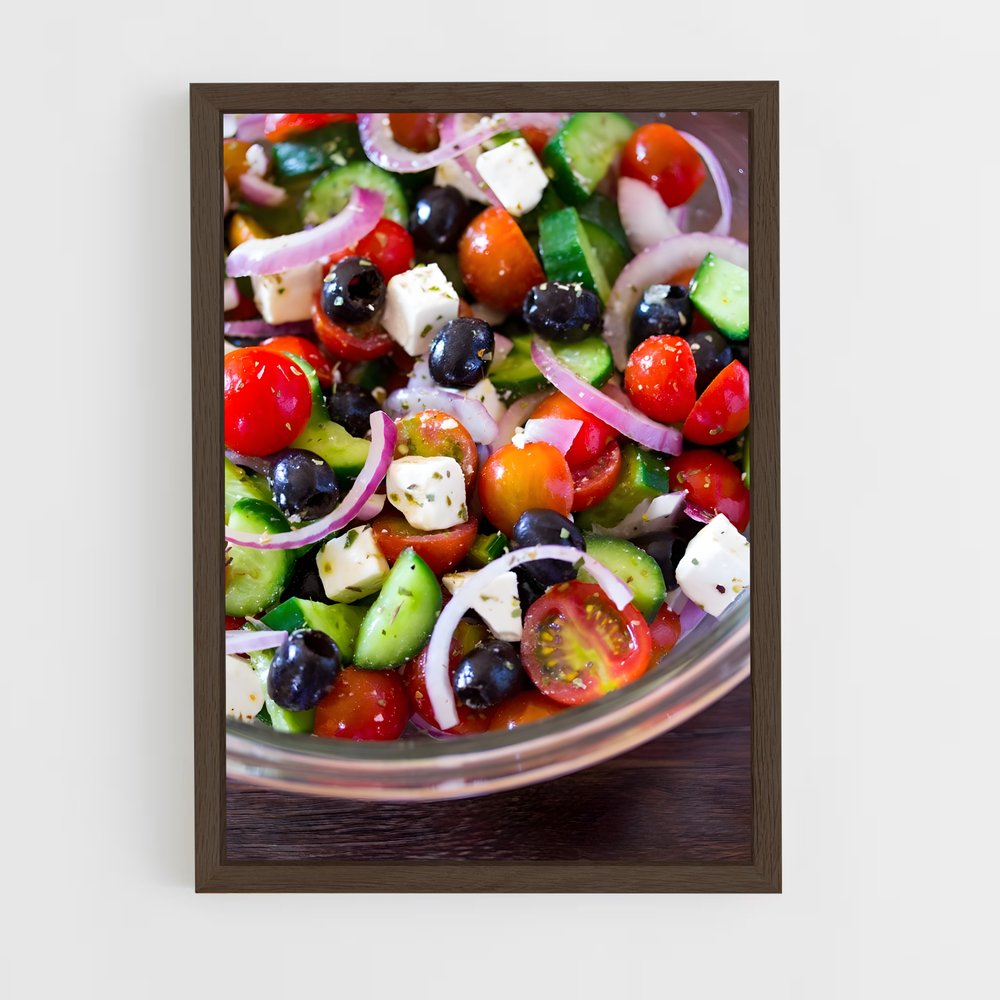 ap-greek salad-11 cadre Bois foncé