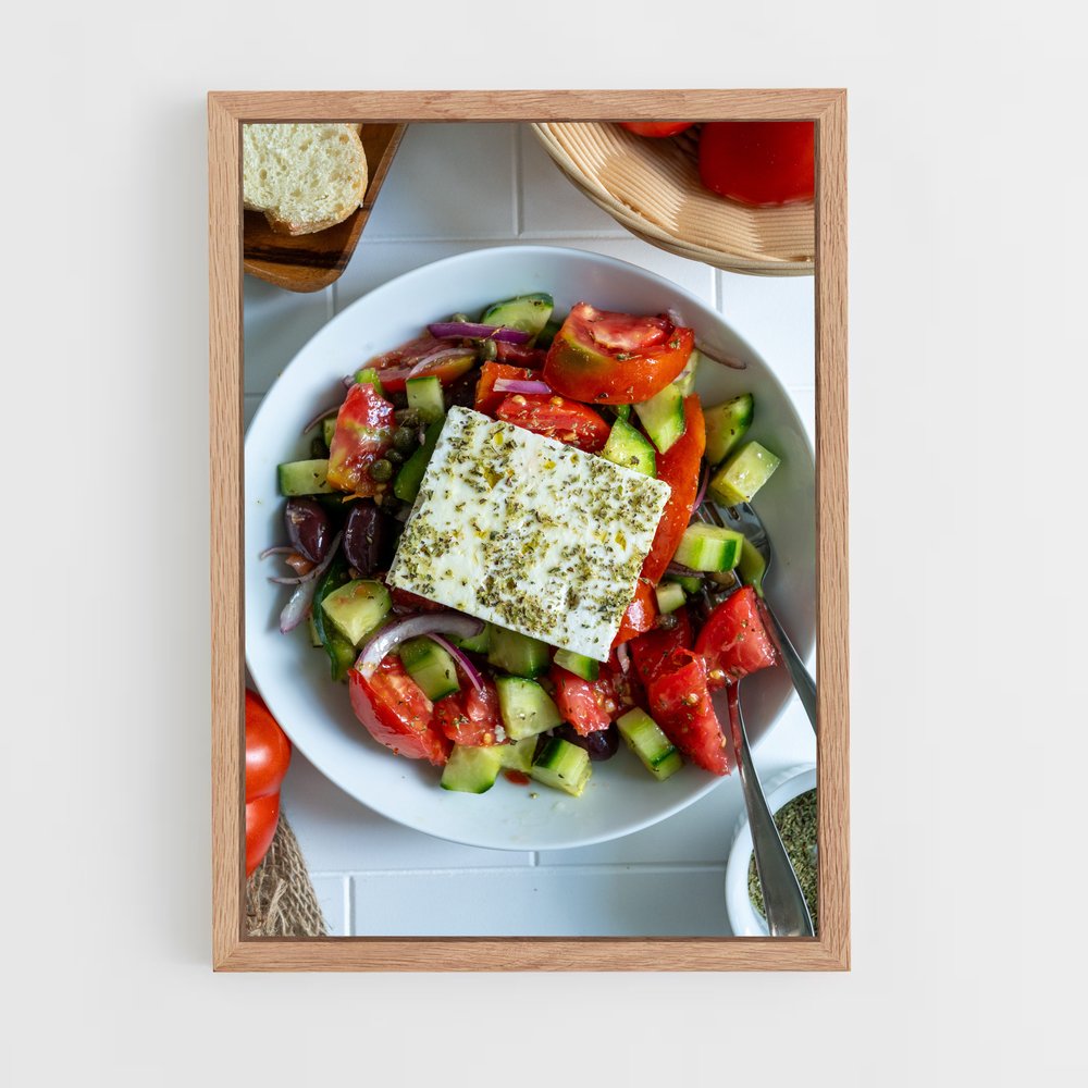ap-greek salad-6 cadre Bois clair
