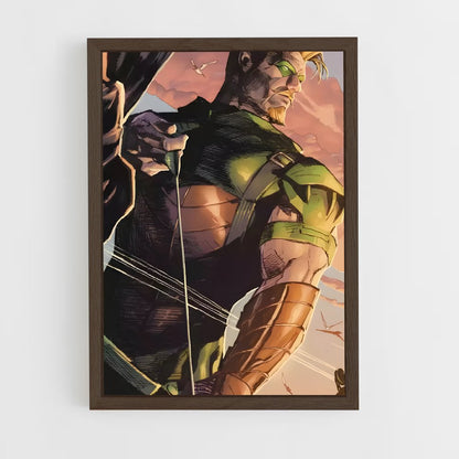 ap-green arrow-8 cadre Bois foncé