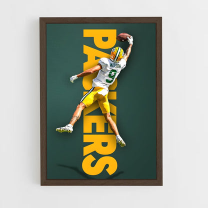 ap-green bay packers-2 cadre Bois foncé