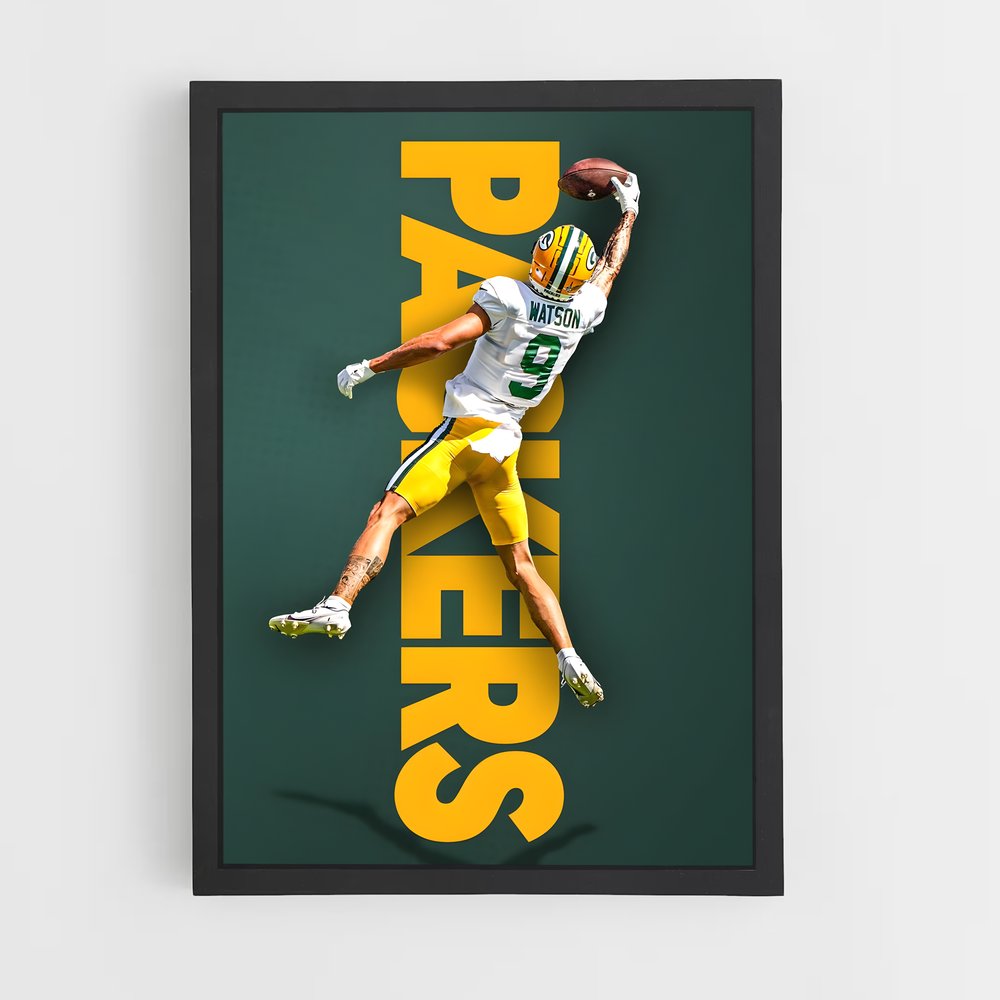 ap-green bay packers-2 cadre Noir
