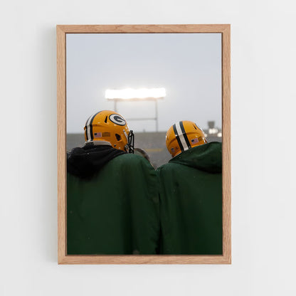ap-green bay packers-3 cadre Bois clair