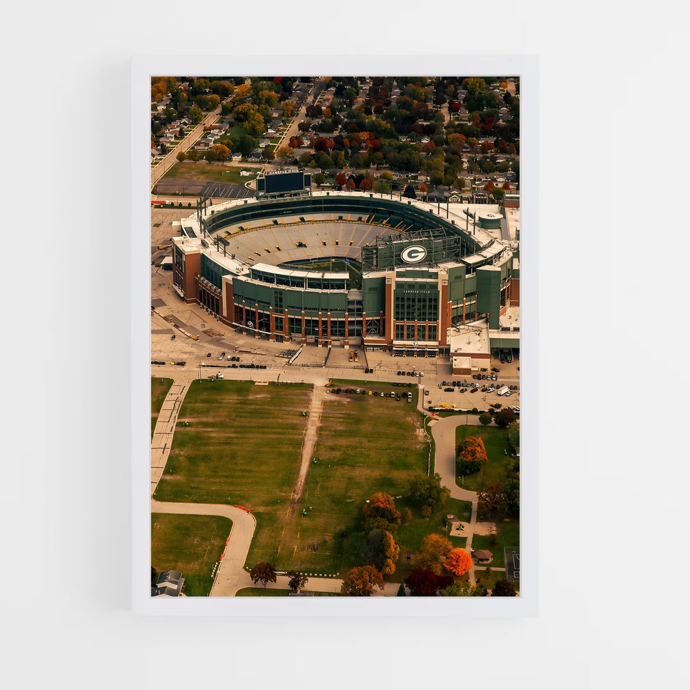 ap-green bay packers-4 cadre Blanc