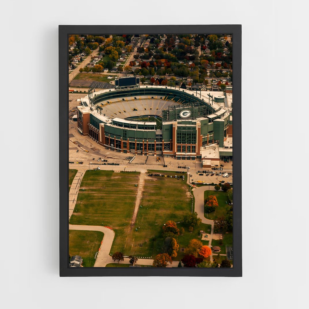 ap-green bay packers-4 cadre Noir