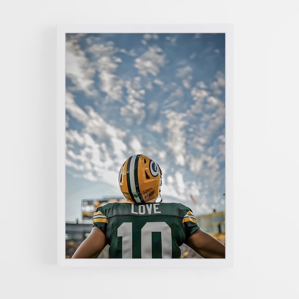 ap-green bay packers-5 cadre Blanc
