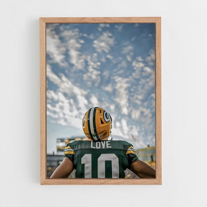 ap-green bay packers-5 cadre Bois clair