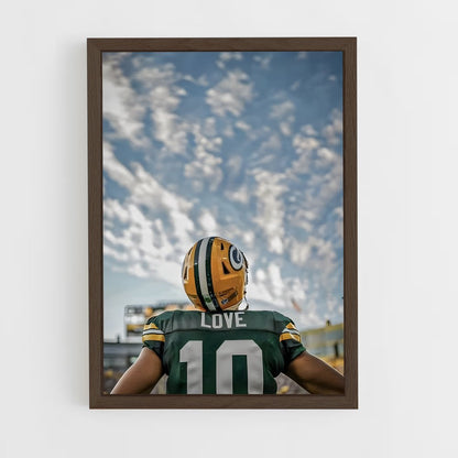 ap-green bay packers-5 cadre Bois foncé