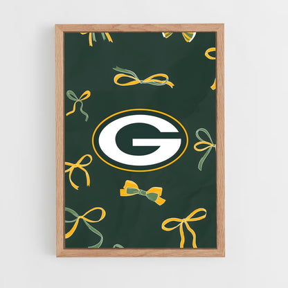 ap-green bay packers-6 cadre Bois clair