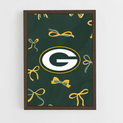 ap-green bay packers-6 cadre Bois foncé