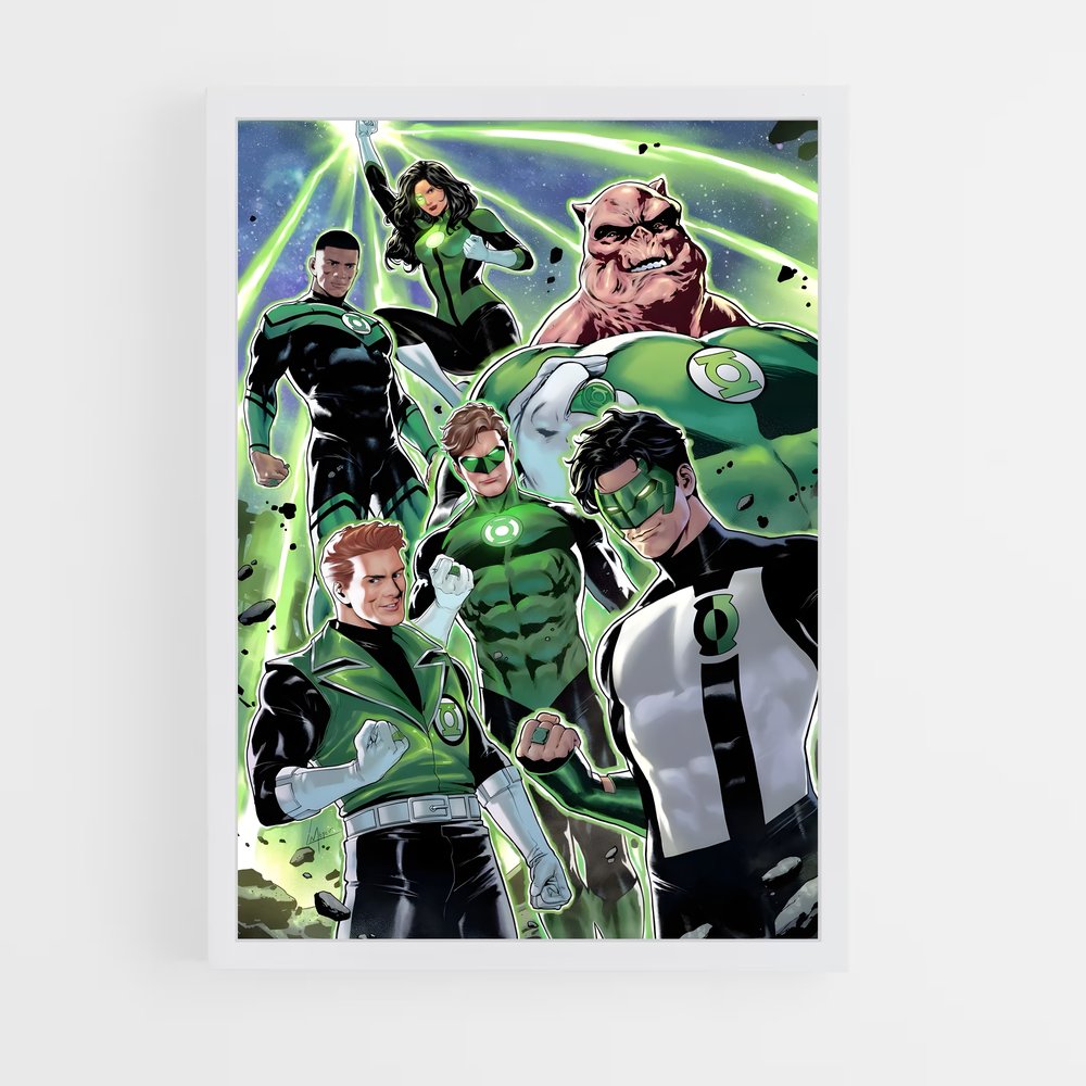 ap-green lantern-11 cadre Blanc