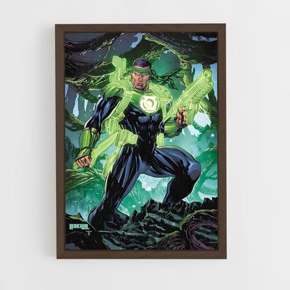 ap-green lantern-14 cadre Bois foncé