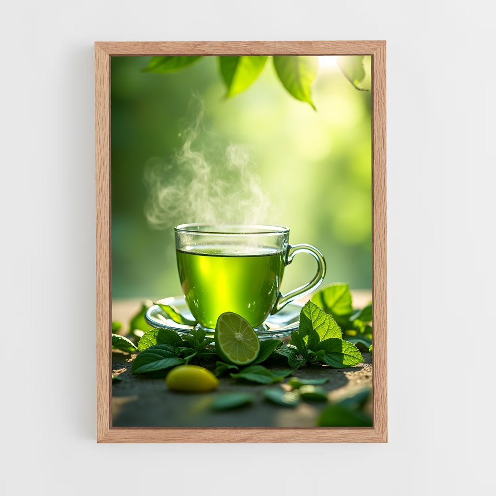 ap-green tea-1 cadre Bois clair