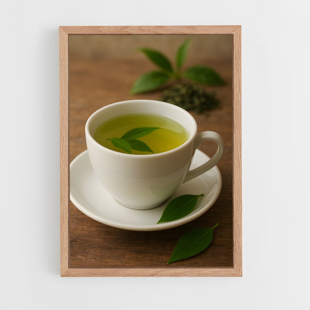 ap-green tea-3 cadre Bois clair