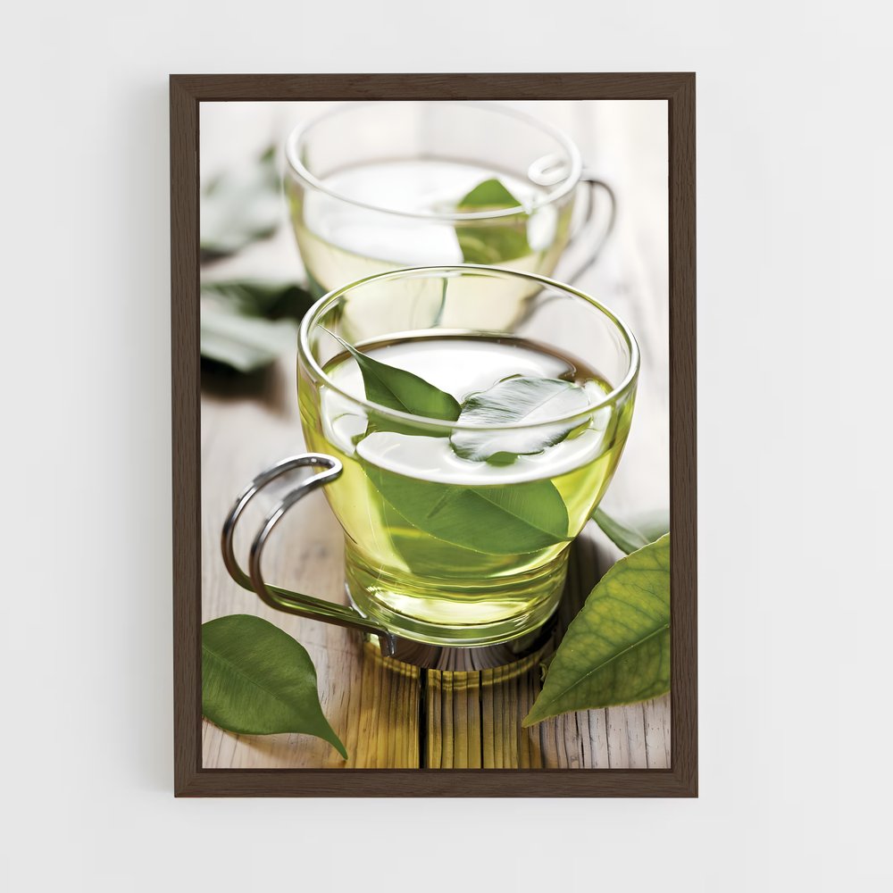 ap-green tea-6 cadre Bois foncé