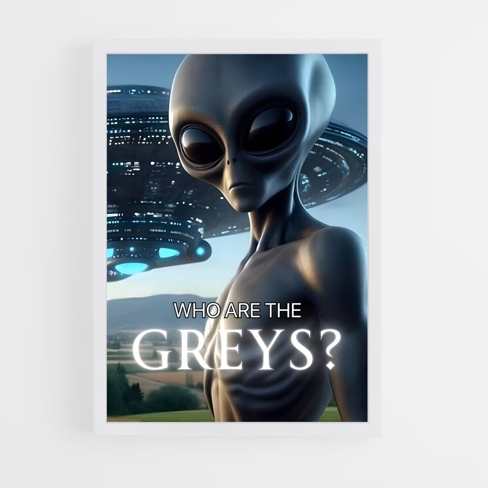 ap-grey alien-4 cadre Blanc