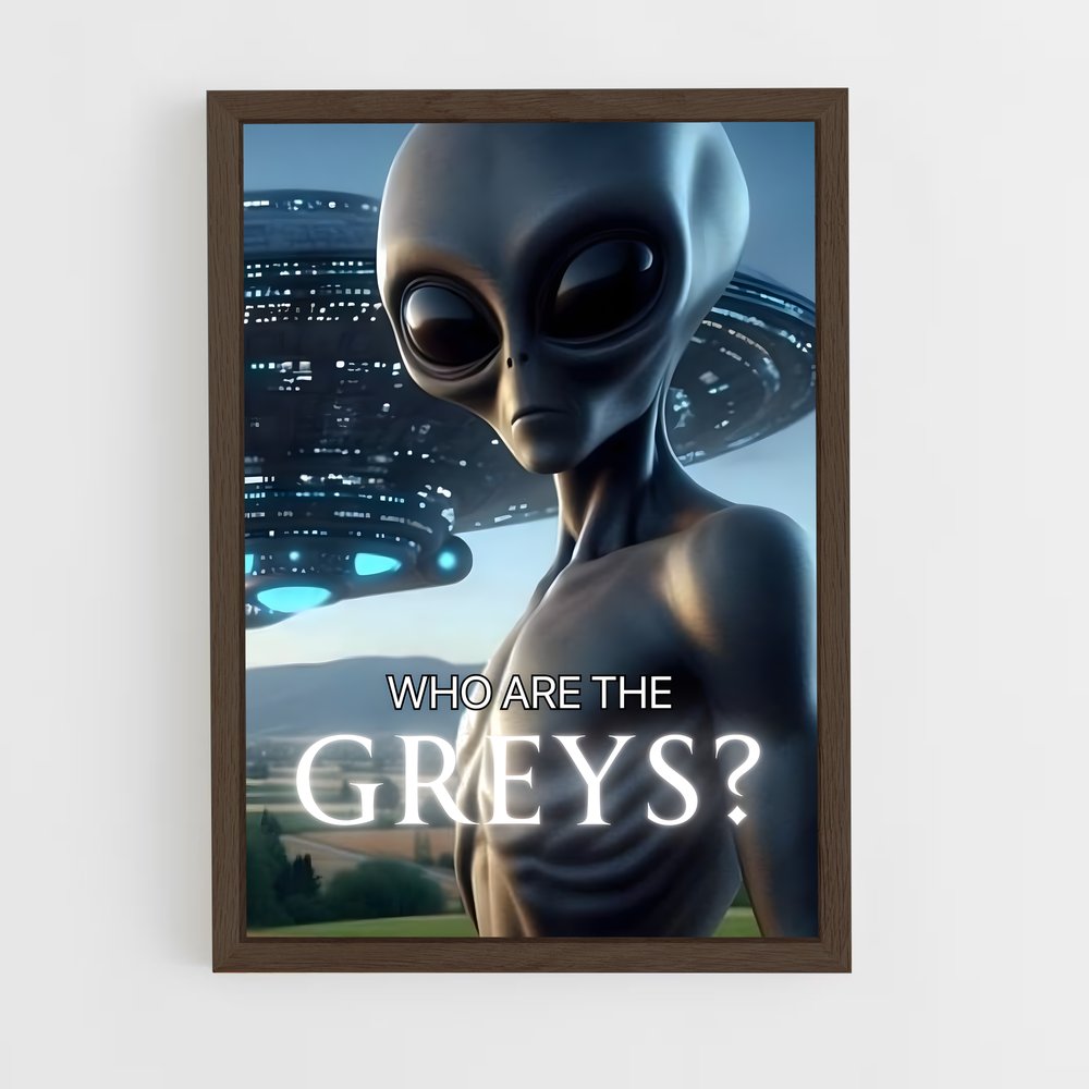 ap-grey alien-4 cadre Bois foncé