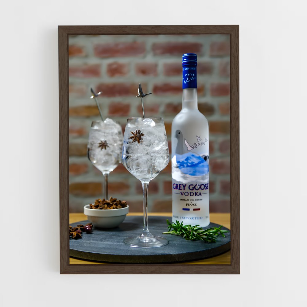 ap-grey goose-8 cadre Bois foncé