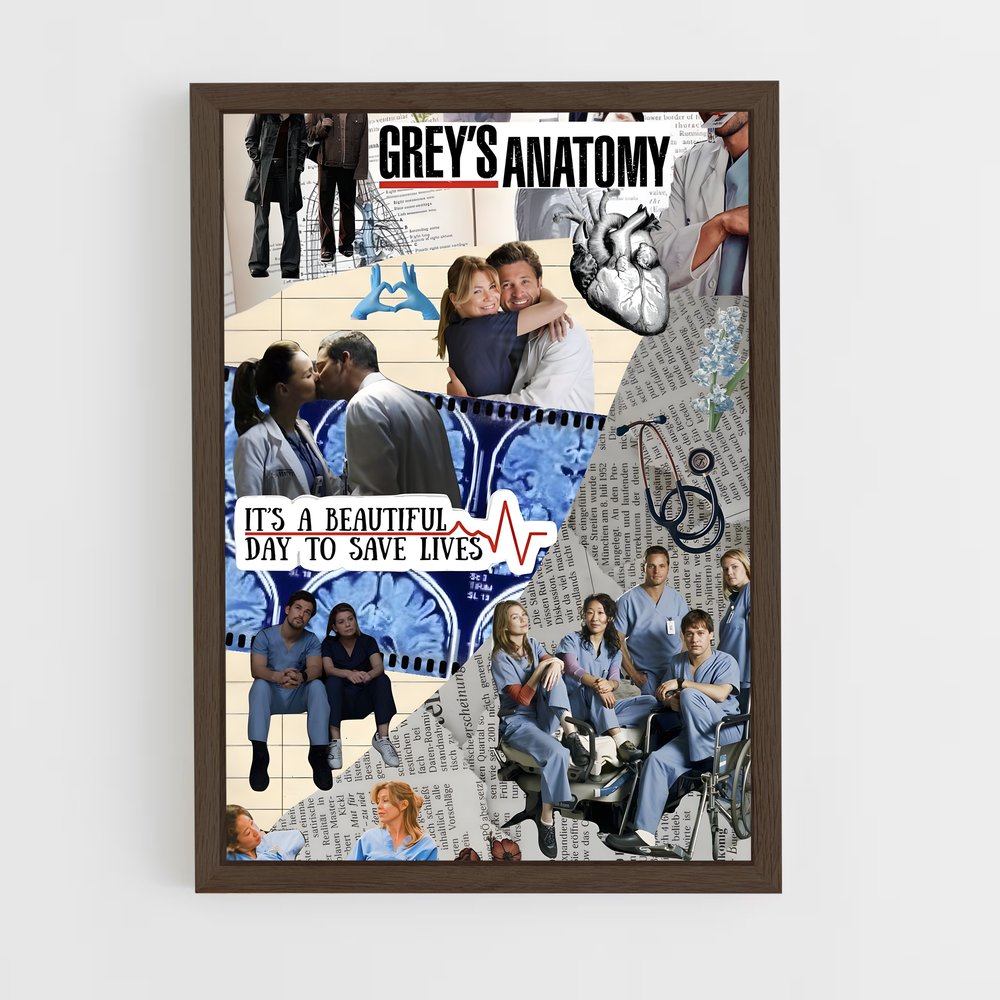 ap-greys anatomy-1 cadre Bois foncé