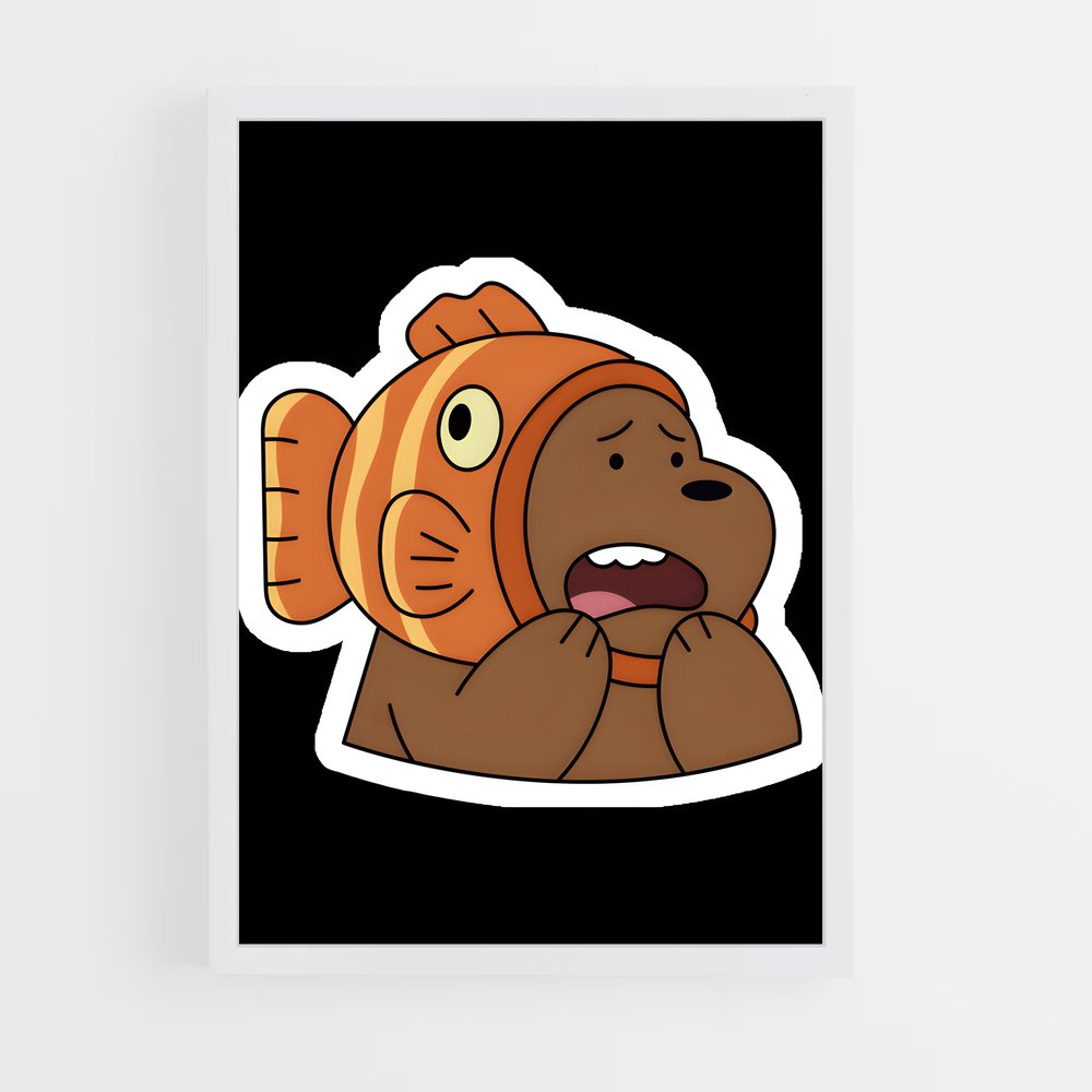 ap-grizzly we bare bears-2 cadre Blanc