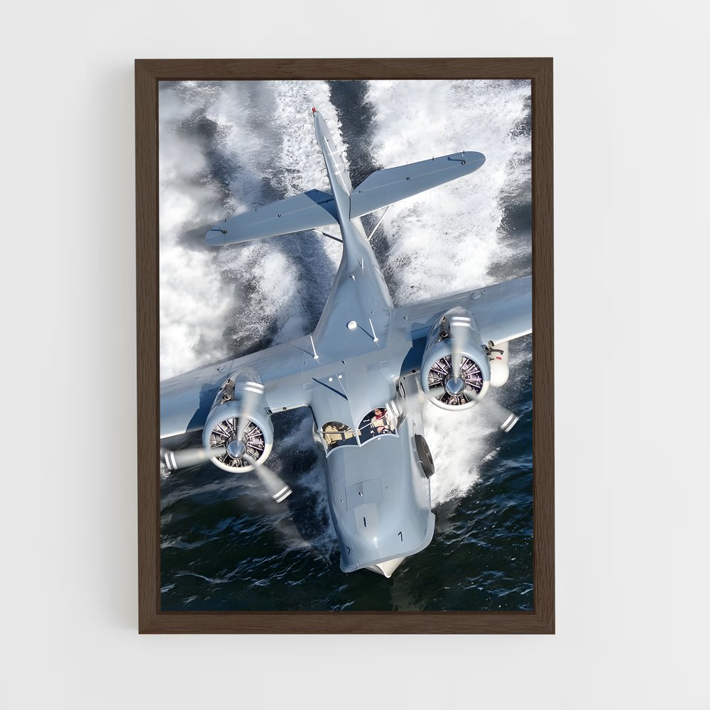 ap-grumman goose-1 cadre Bois foncé