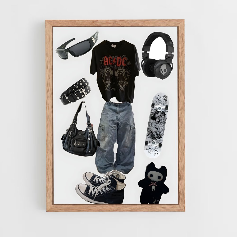 ap-grunge-3 cadre Bois clair