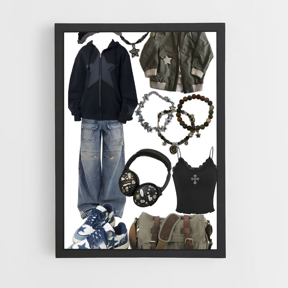ap-grunge-4 cadre Noir