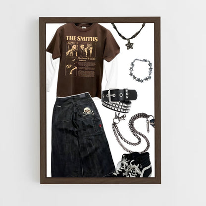 ap-grunge-7 cadre Bois foncé