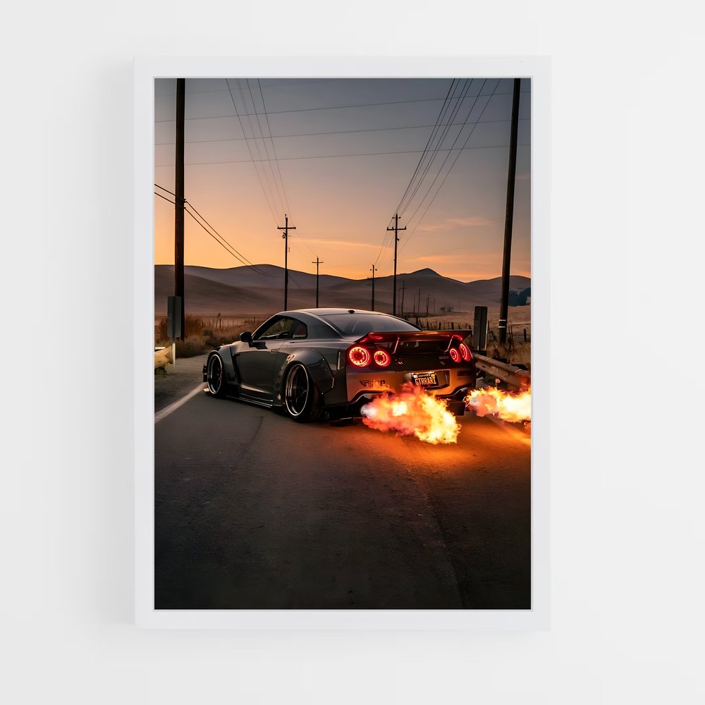 ap-gt-r r35-8 cadre Blanc