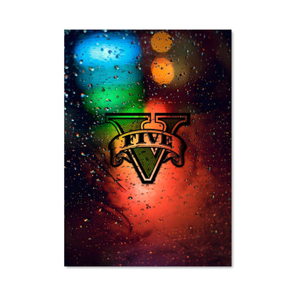 Poster Vitrage Pluvieux