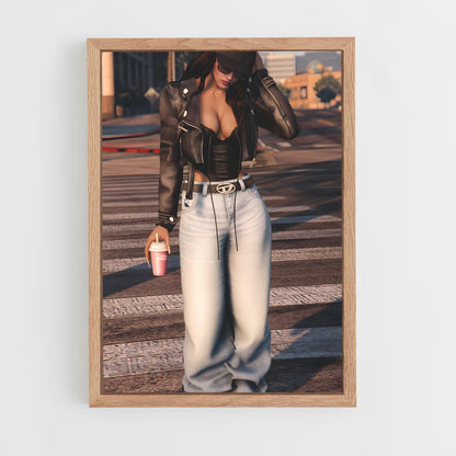 ap-gta v-1 cadre Bois clair
