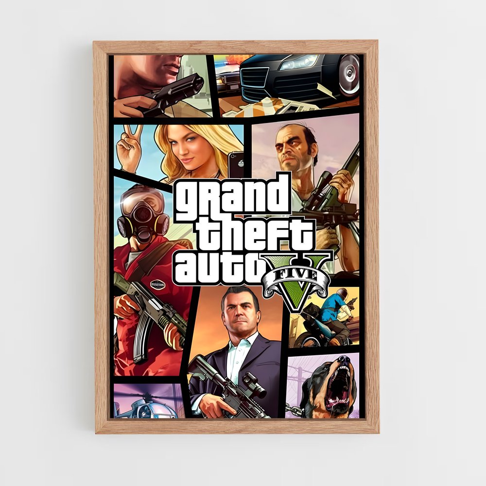 ap-gta v-10 cadre Bois clair