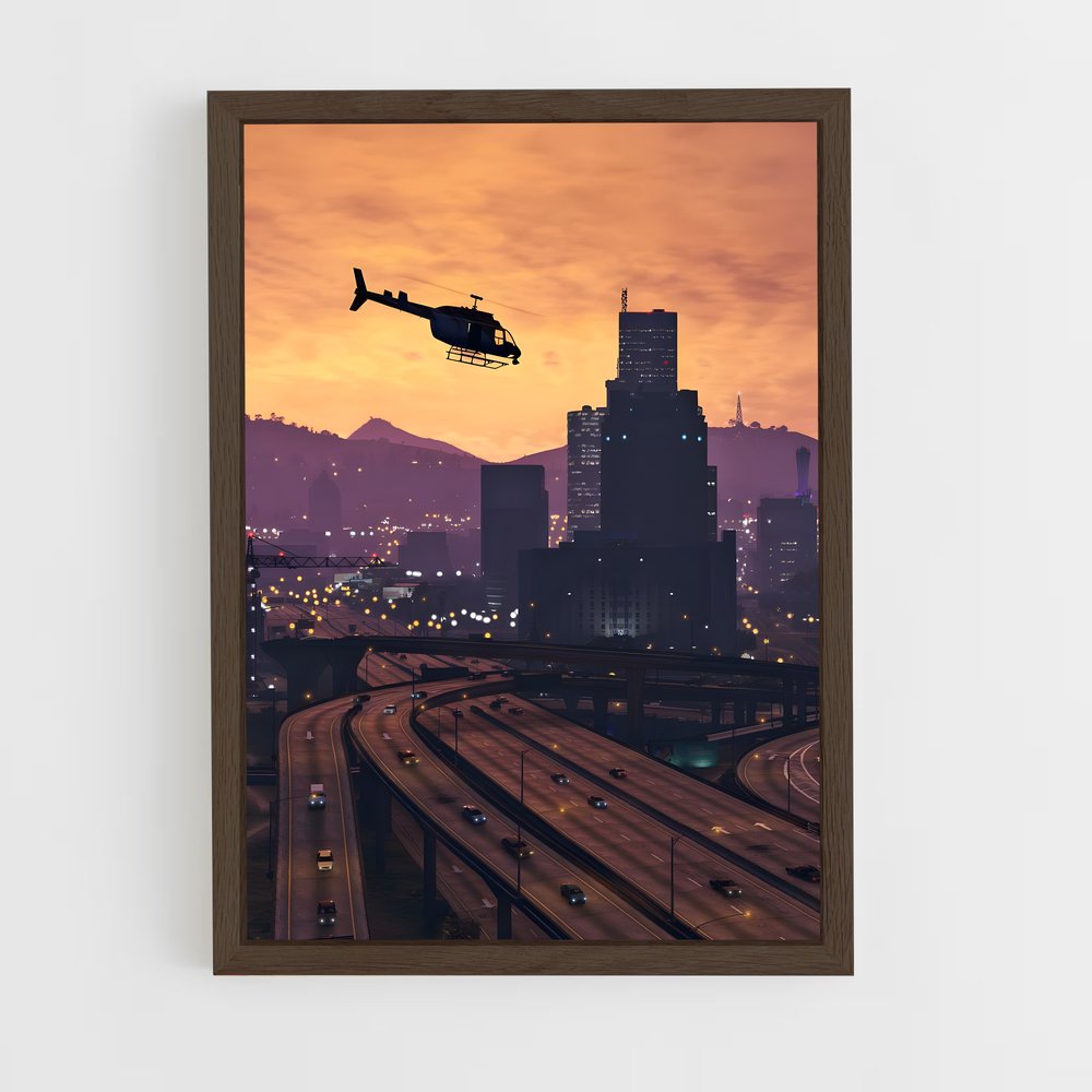 ap-gta v-3 cadre Bois foncé