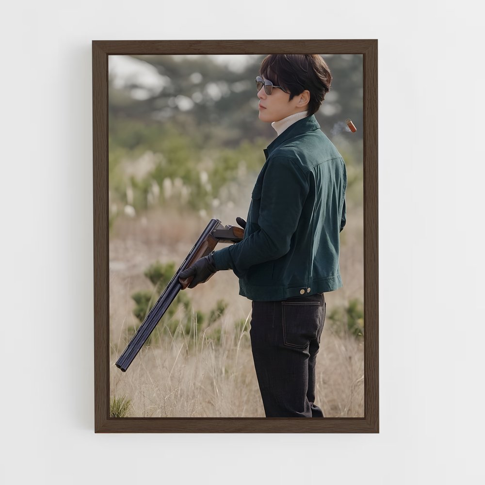 ap-gu seung jun-3 cadre Bois foncé