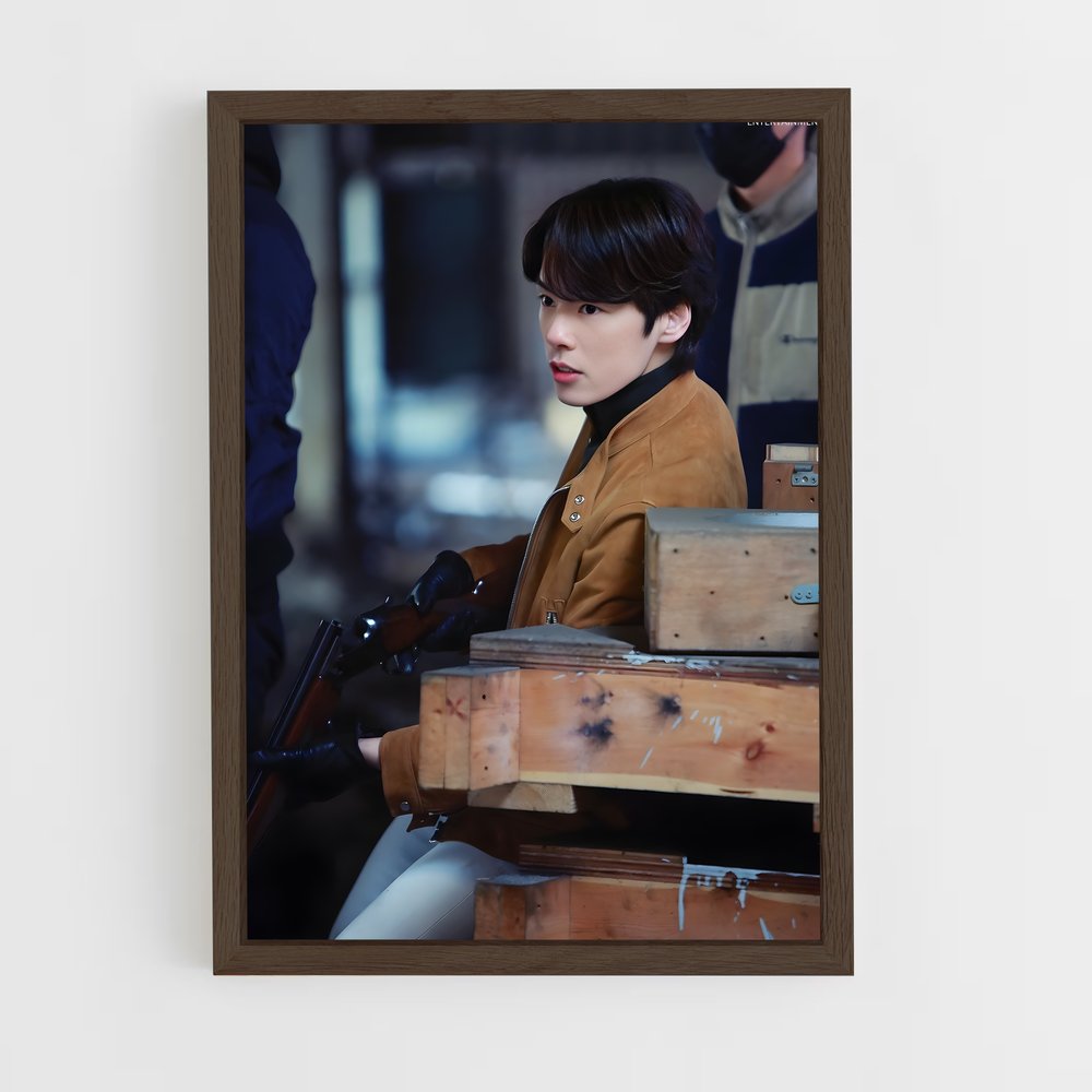 ap-gu seung jun-5 cadre Bois foncé