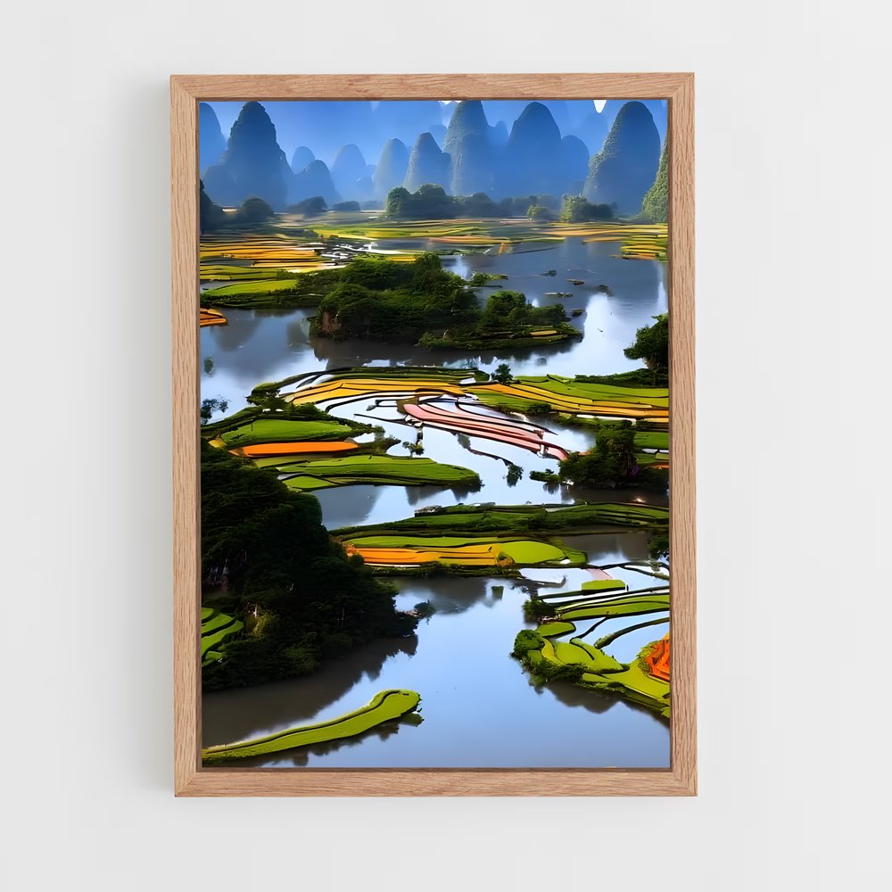 ap-guilin karst-3 cadre Bois clair