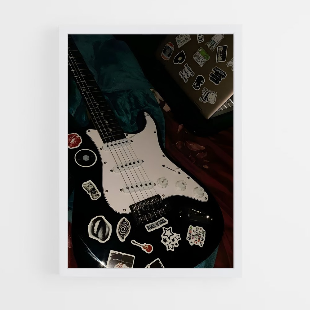 ap-guitar-1 cadre Blanc