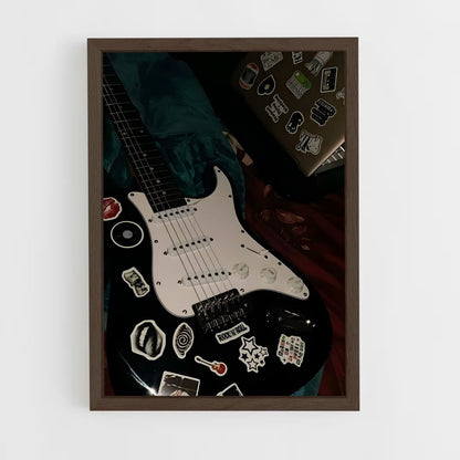ap-guitar-1 cadre Bois foncé