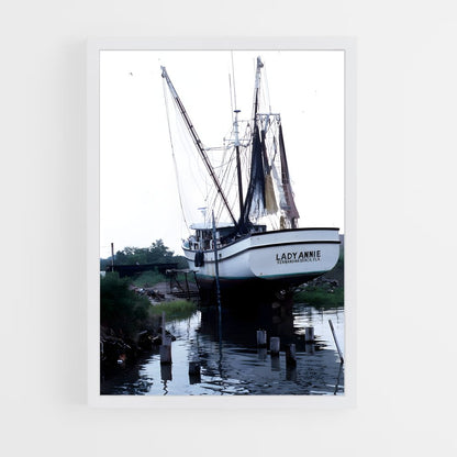 ap-gulf shrimp boats-4 cadre Blanc