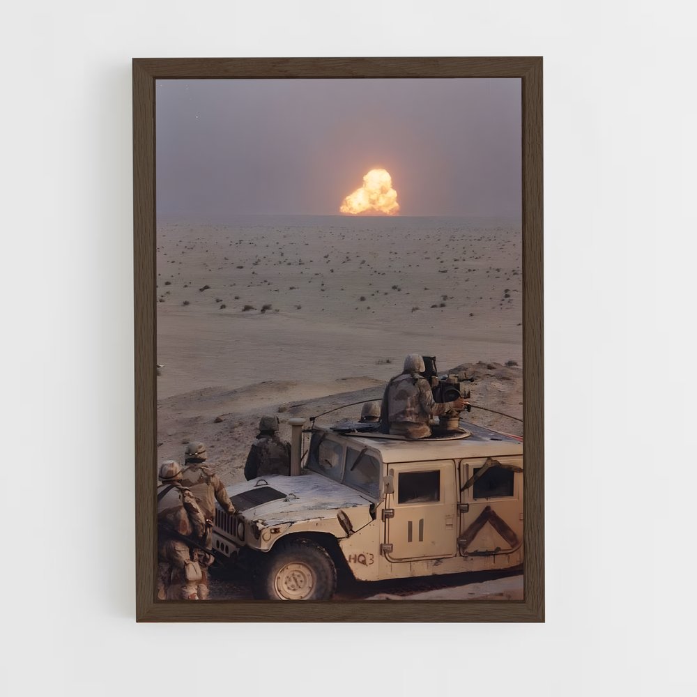 ap-gulf war-1 cadre Bois foncé